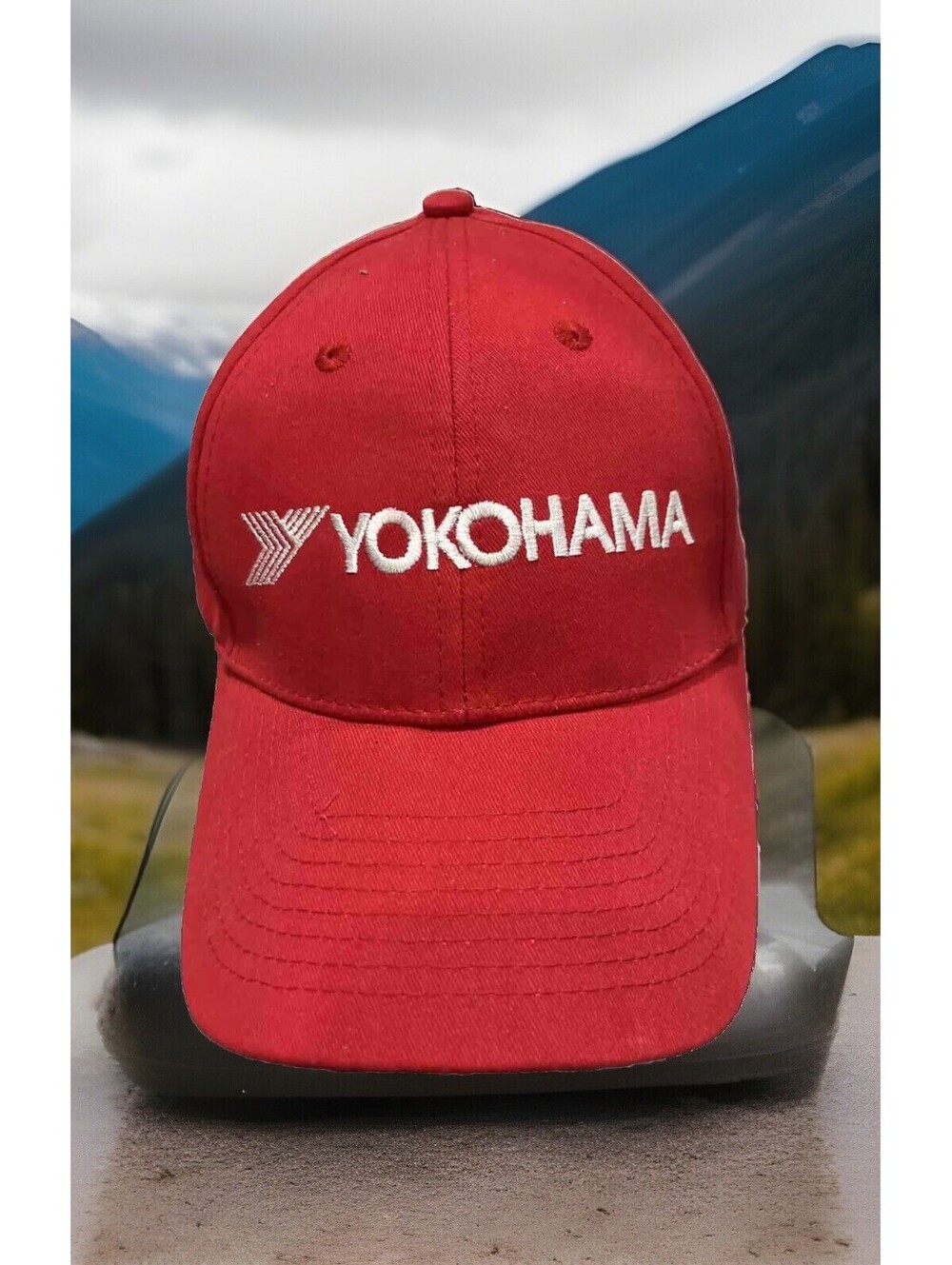 Yokohama Rubber Company All Terrain Off Road Tires Truck Radial Red Baseball Cap